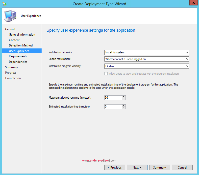 Deploy Windows Management Framework with SCCM - Step 8