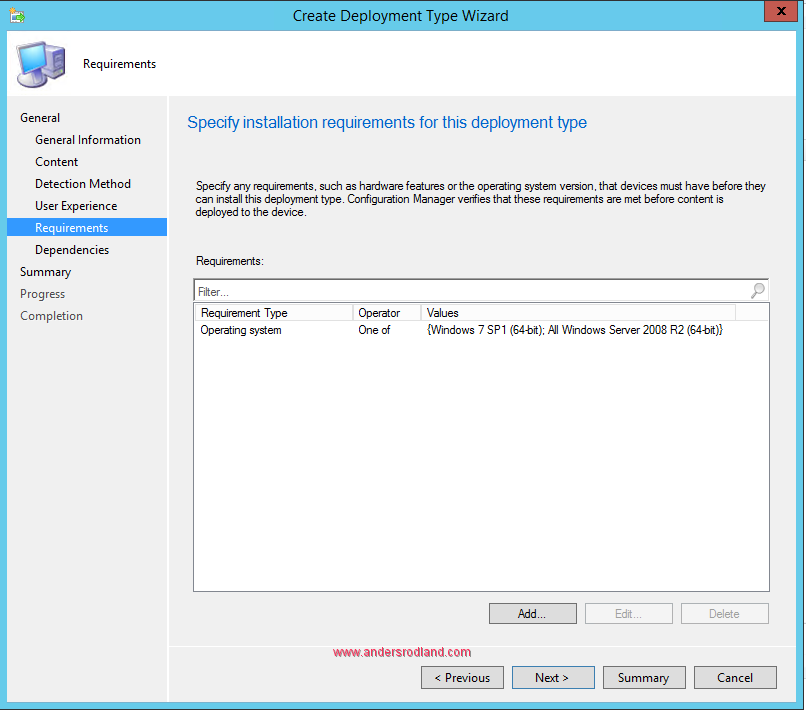 Deploy Windows Management Framrwork 5.1 with SCCM requirements