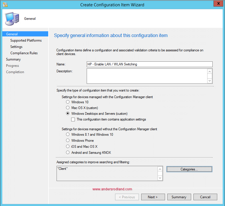 Manage BIOS Settings with SCCM Compliance Settings