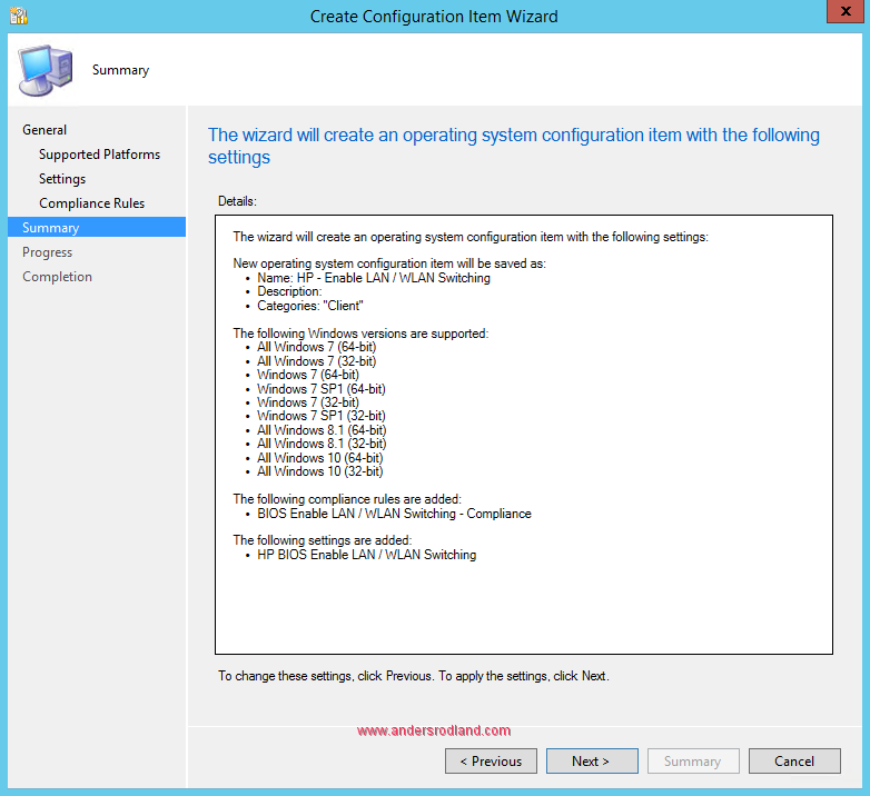 Manage BIOS Settings with SCCM Compliance Settings -8