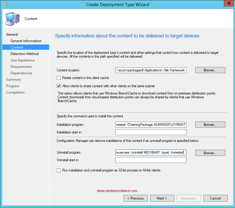 Deploying NET Framework 4.7 with configuration manager